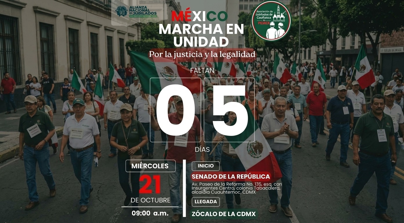 MARCHARÁN PETROLEROS EL 21 DE OCTUBRE